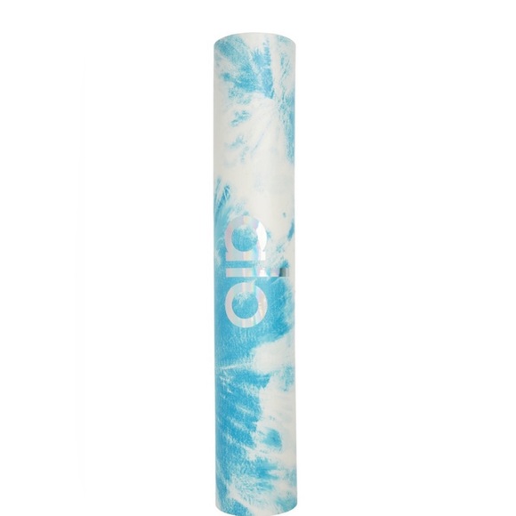 New Alo yoga mat warrior mat brand new in box Bright Aqua Tie Dye - Picture 2 of 5